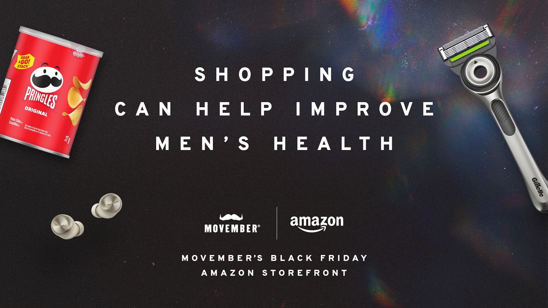 Movember and Amazon logo with title